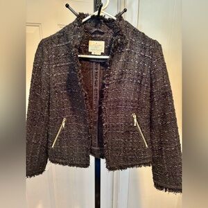 KATE SPADE Black Tweed Jacket.